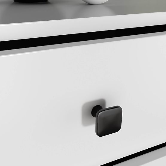 COMODĂ MOBI K-06 ALBĂ NEAGRĂ