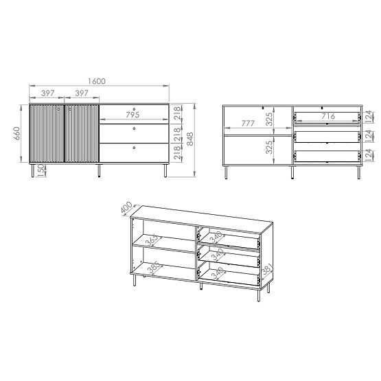 Comoda Sophie mai mare - bej
