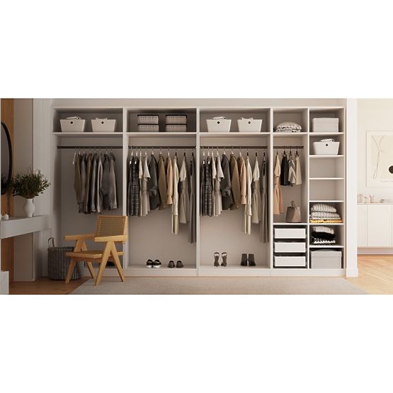 Corp/interior dulap Neroli cu rafturi 45,6 cm, alb