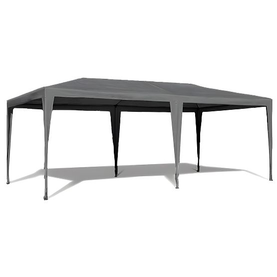 Cort de grădină 3x6 m cu 6 pereți gri MultiGarden
