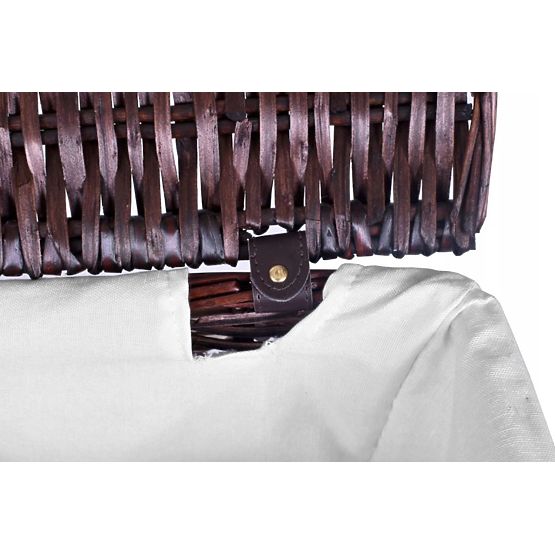 Coș din răchită 72L 40x30x60 cm maro