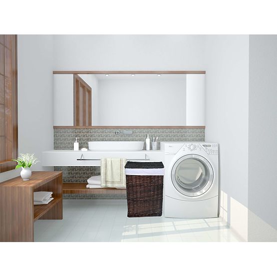 Coș din răchită maro 114 L