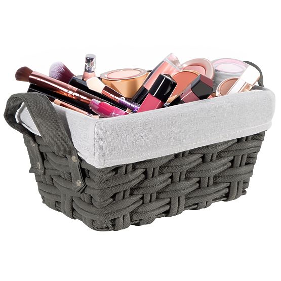 Coș împletit TIANA grafit 30x20x15 cm