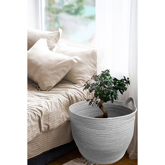 Coșuri Naturale BOHO - set de 3 bucăți