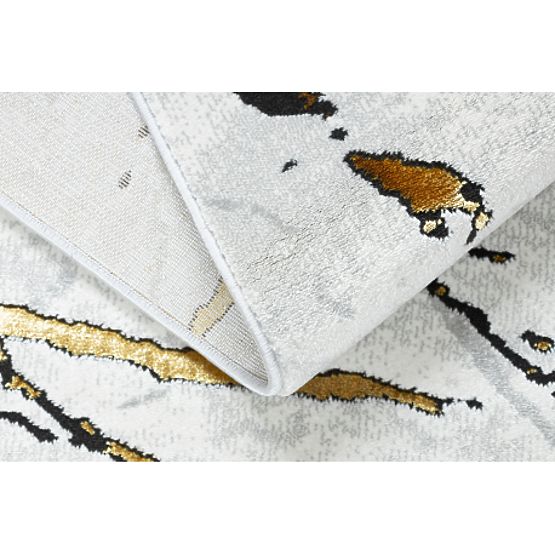 Covor ALLURE 1963 Marmură - Structural, stilat, glamour alb / auriu