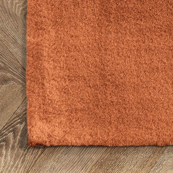 Covor de mătase Rabbit - Cărămiziu