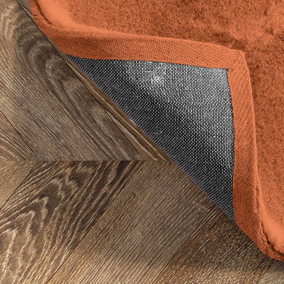 Covor de mătase Rabbit - Cărămiziu