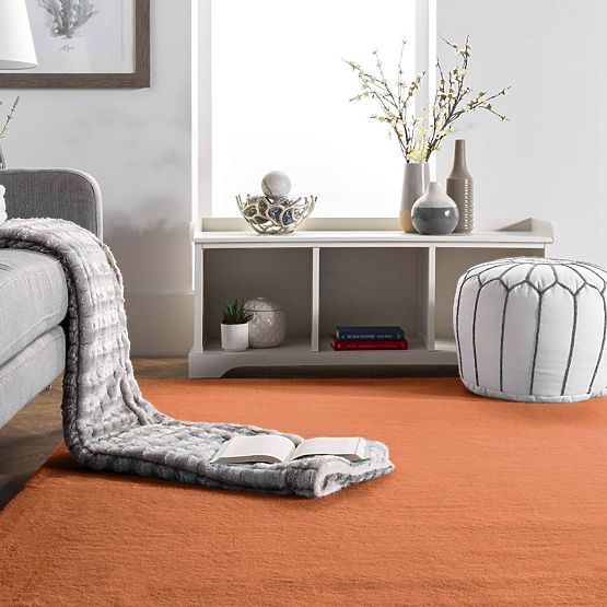 Covor de mătase Rabbit - Cărămiziu