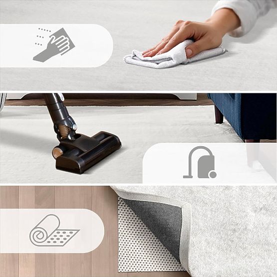 Covor de mătase Rabbit - Gri închis