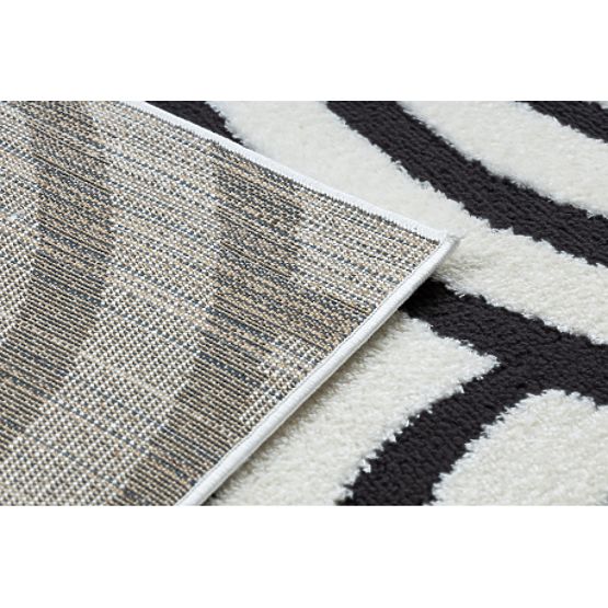 Covor modern MODE 8629 scoici crem / negru