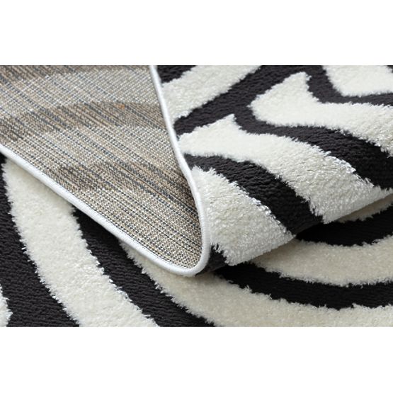 Covor modern MODE 8629 scoici crem / negru