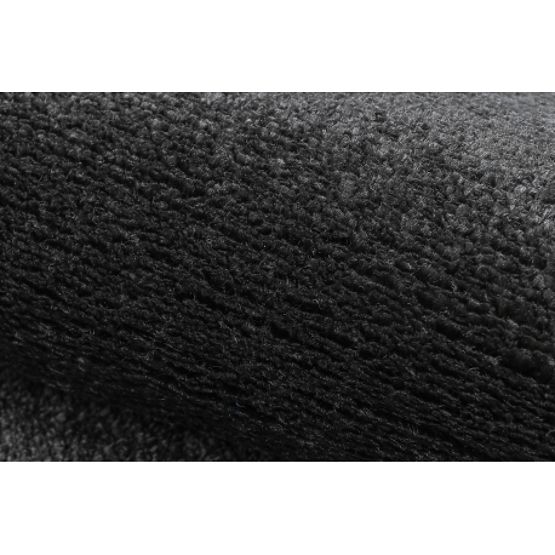 Covor rotund SOFTY Unic, Monocrom, negru