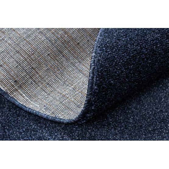 Covor rotund SOFTY Uniform, Monocrom, albastru închis