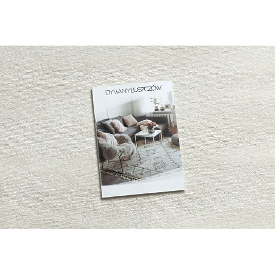 Covor rotund SOFTY Uniform, Monocrom, crem