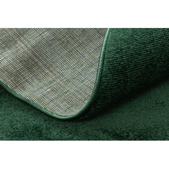 Covor rotund SOFTY Uniform, Monocrom, verde forestier