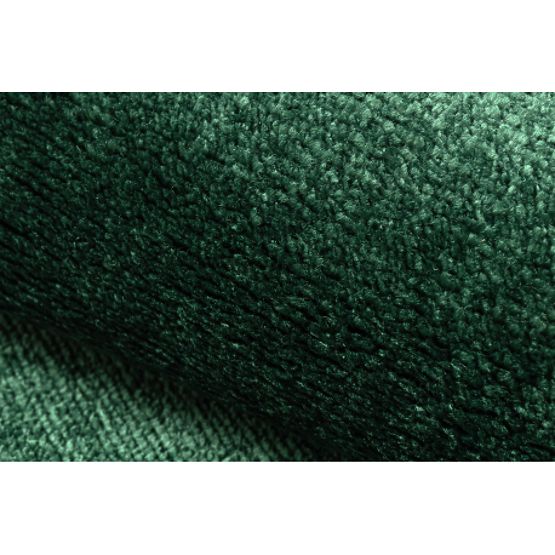 Covor rotund SOFTY Uniform, Monocrom, verde forestier