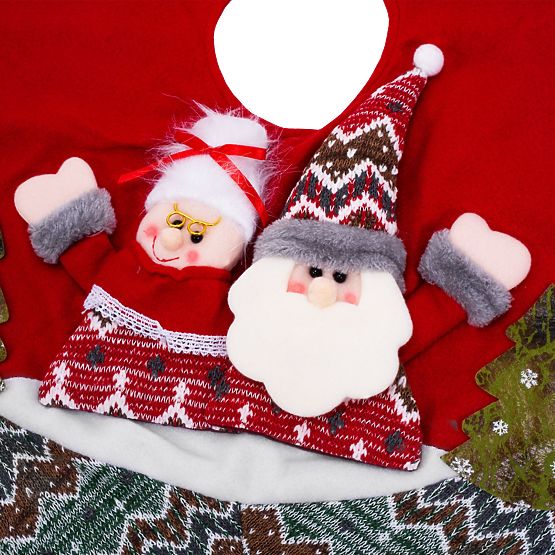 Covoraș roșu pentru brad YX22025 80 cm