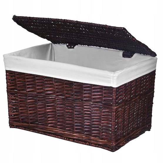 Cufăr din răchită 65L 56x34x34 cm maro