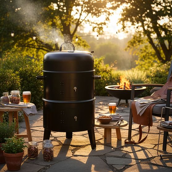 Cuptor grătar afumătoare de grădină FUMARO