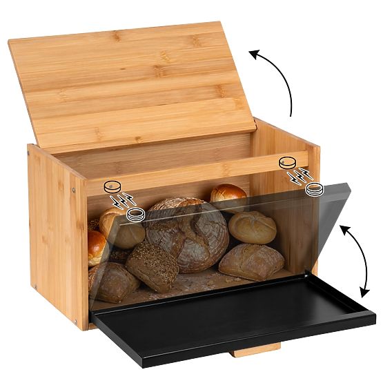 Cutie de pâine din bambus CHARLES