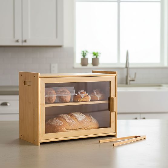 Cutie de pâine din bambus Pierre, recipient pentru pâine