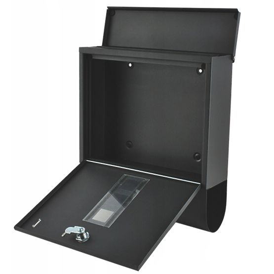 Cutie poștală cu suport pentru ziare din oțel galvanizat