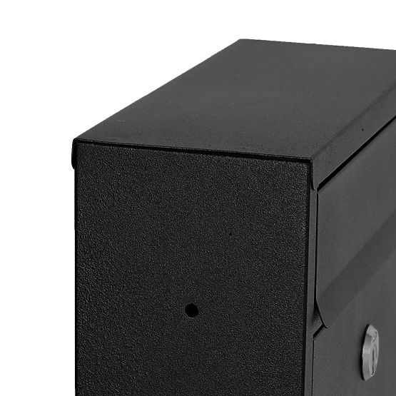 Cutie poștală pentru scrisori Gustav neagră cu inscripții