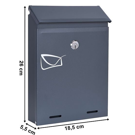 Cutie poștală pentru scrisori Odvin antracit