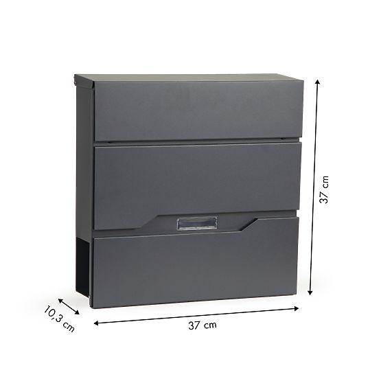 Cutie poștală pentru scrisori și ziare din oțel galvanizat