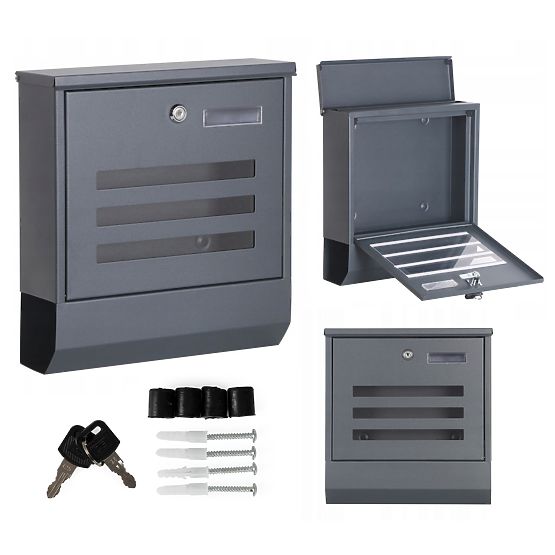 Cutie poștală pentru scrisori și ziare din oțel inoxidabil