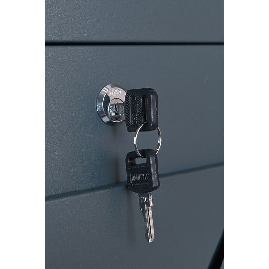 Cutie poștală pentru scrisori Tove cu suport pentru ziare antracit