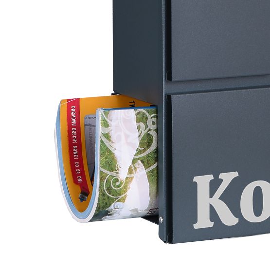 Cutie poștală pentru scrisori Vidar antracit cu inscripții