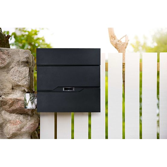 Cutie poștală pentru scrisori Vidar neagră