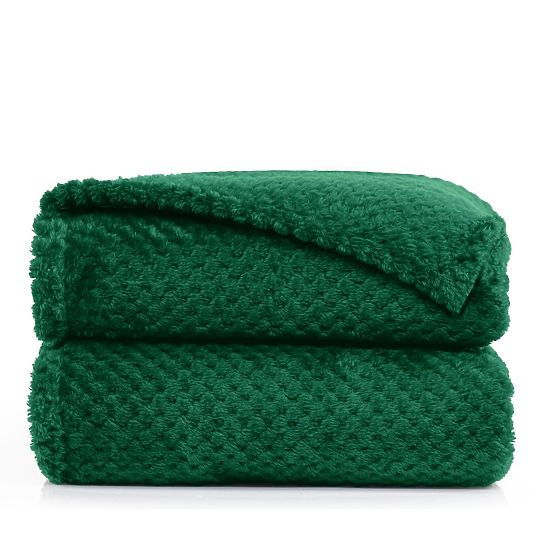 Cuvertură HENRY culoare verde sticlă jacquard embosat stil modern 220x240