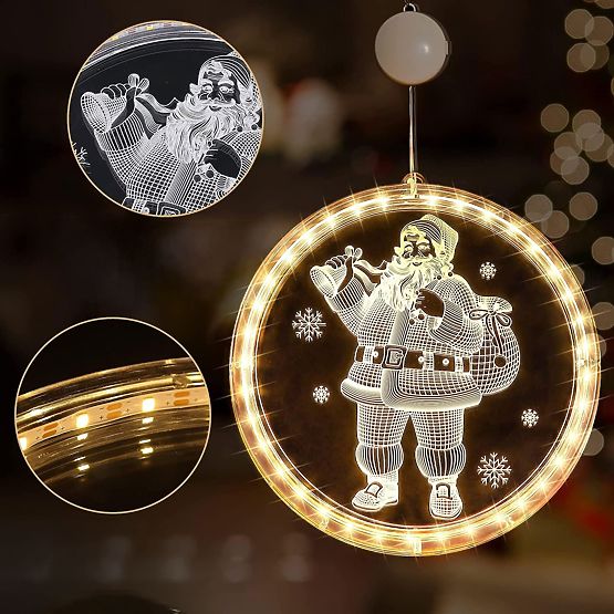 Decorațiune de Crăciun LED Santa CD003