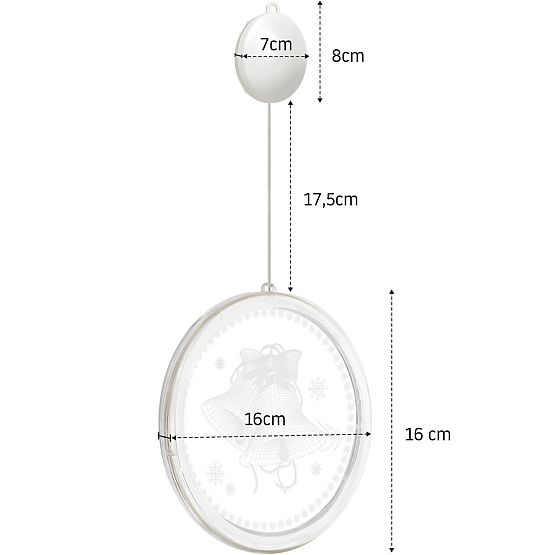 Decorațiune de Crăciun LED Santa CD003