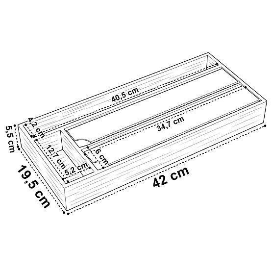 Dispenser din bambus pentru folie BORDE