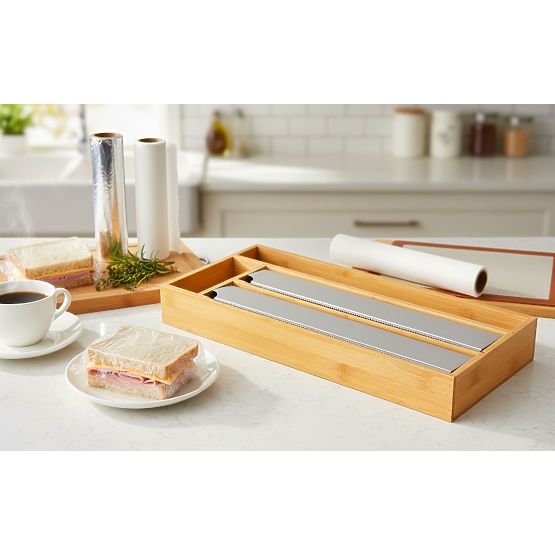 Dispenser din bambus pentru folie BORDE