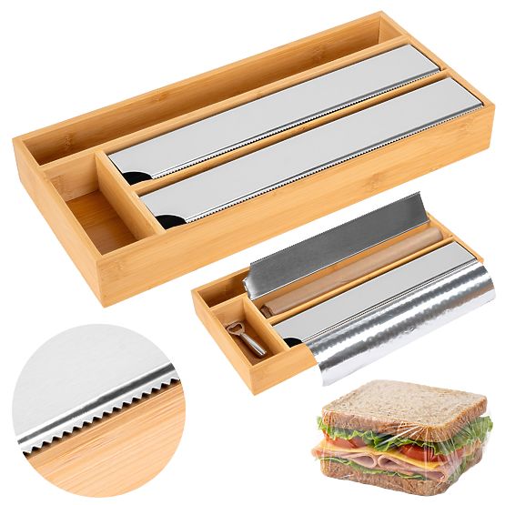 Dispenser din bambus pentru folie BORDE