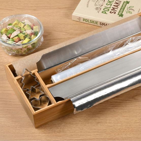 Dispenser din bambus pentru folie BORDE