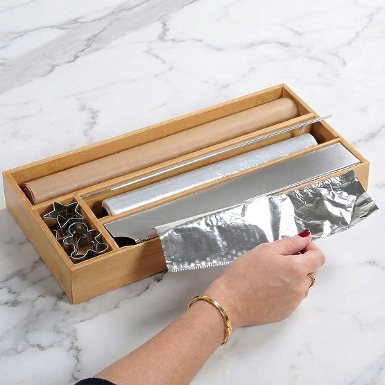 Dispenser din bambus pentru folie BORDE