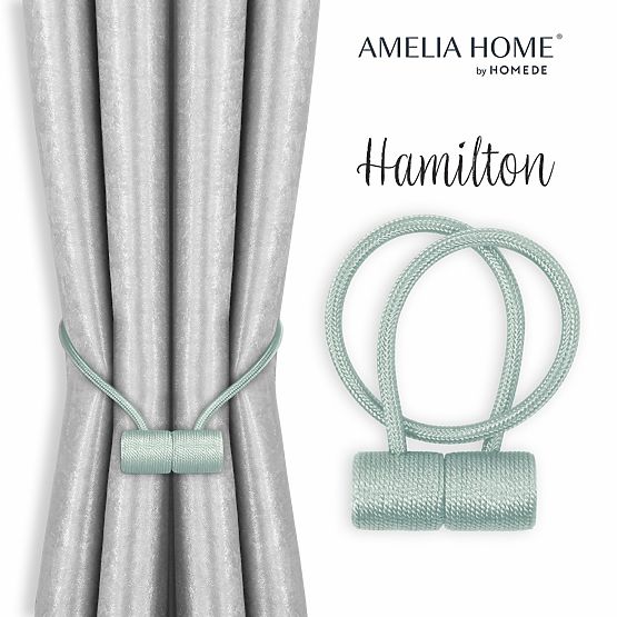 Draperii - accesorii HAMILTON culoare albastru deschis ameliahome