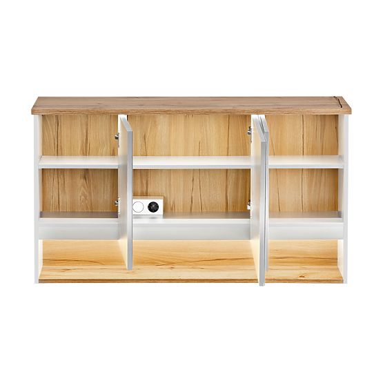 Dulap cu oglindă 120 cm 3 uși