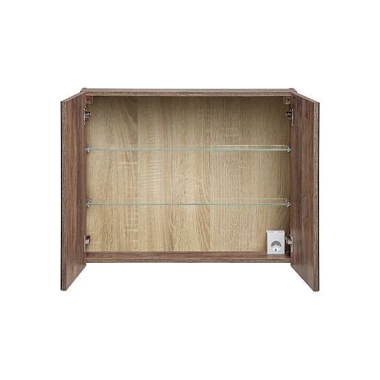 Dulap cu oglindă 80 cm 2 uși