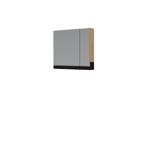 Dulap cu oglindă DUESA 80/2D stejar auriu (1p=1buc)