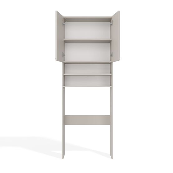 Dulap de baie deasupra mașinii de spălat POLA DK CASHMERE BEJ Raft Coloană 180X64X30