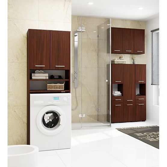 Dulap de baie FIN Coloana 30 2D 1SZ 85cm WENGE