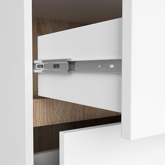 DULAP DE BAIE PENTRU LAVOAR VAMI W90 2SZ 2P PK ALB / STEJAR SONOMA