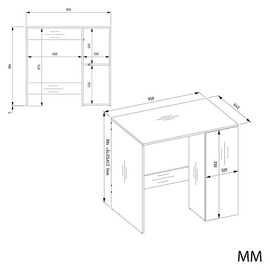 Dulap de Baie pentru Mașină de Spălat cu Uși POLA NP 1D ALB 2 Rafturi