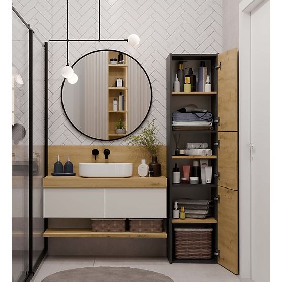 Dulap de baie Sara S43 ANTRACIT ARTISAN